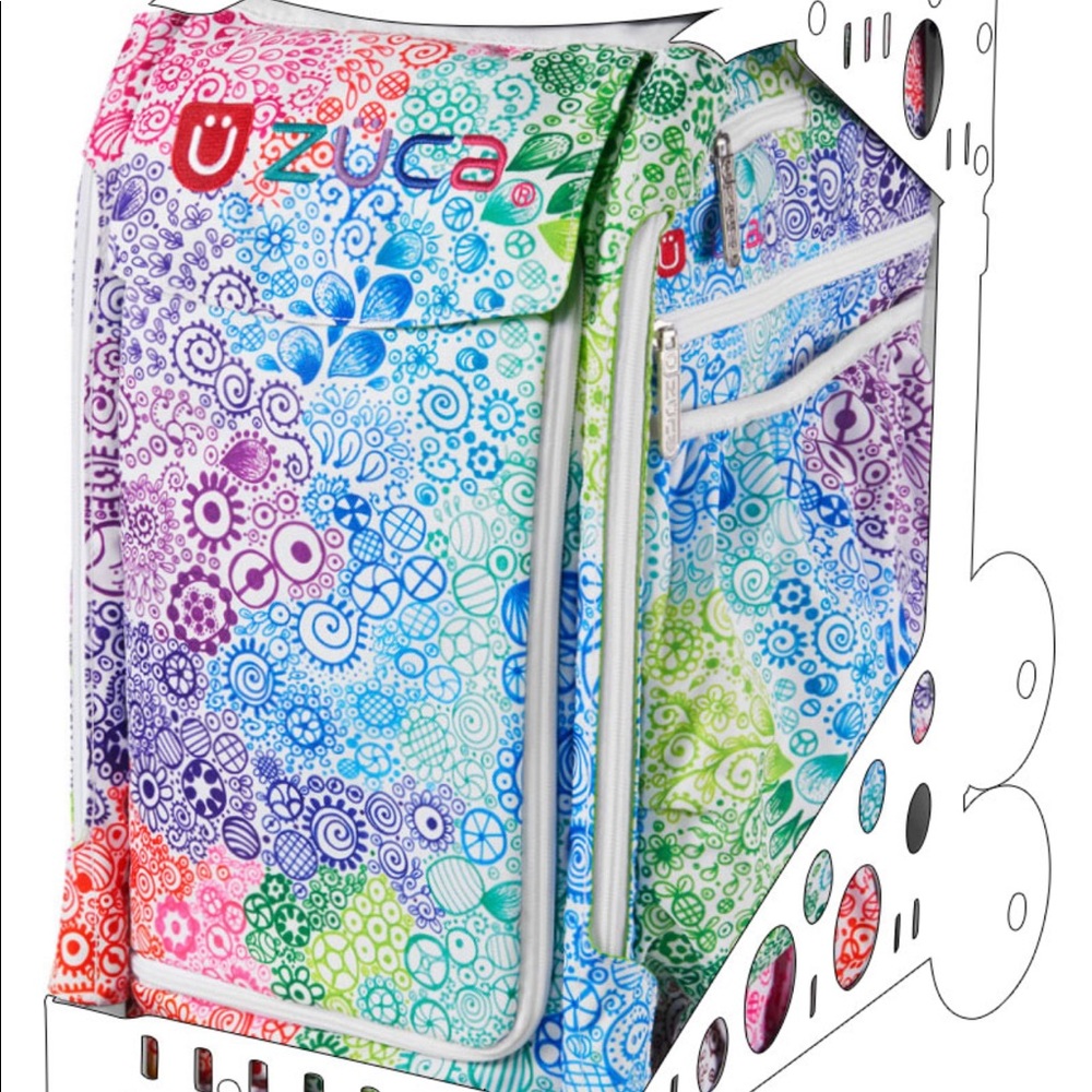 Zuca school/sport  bag insert - Color Explosion